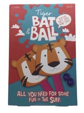 Professor Puzzle Tiger Bat & Ball Set (NWT)